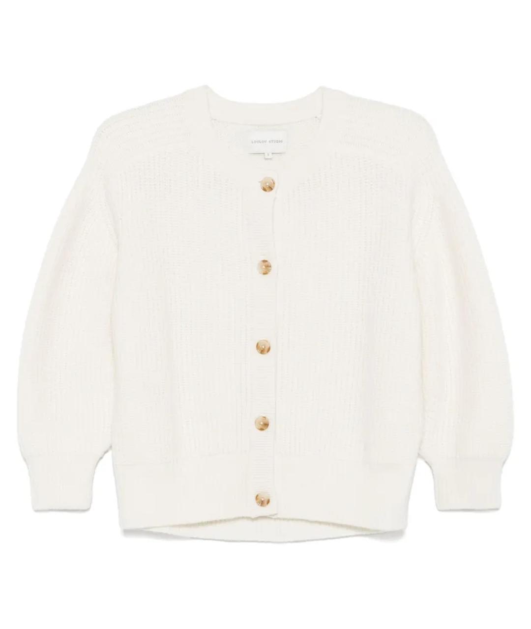 LOULOU STUDIO Белый кардиган, фото 1