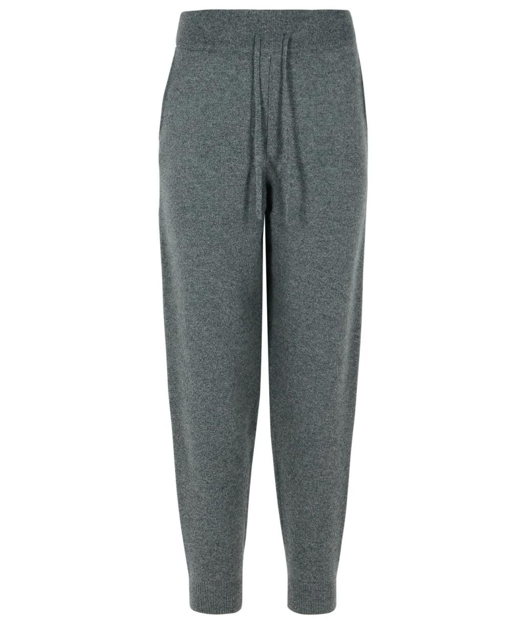 LOULOU STUDIO Серые кашемировые спортивные брюки и шорты, фото 1