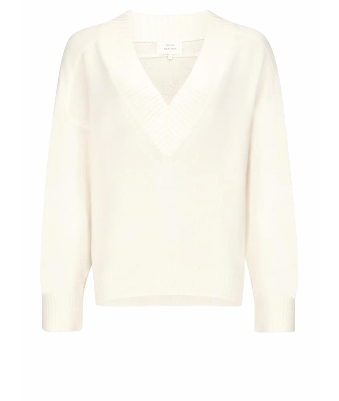 LOULOU DE SAISON Белый кашемировый джемпер / свитер, фото 1