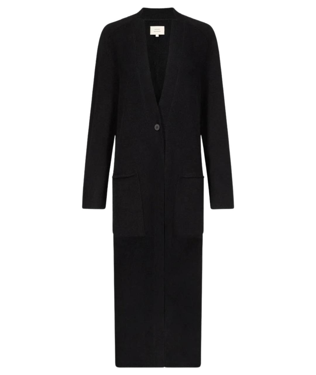 LOULOU STUDIO Черный шерстяной кардиган, фото 1