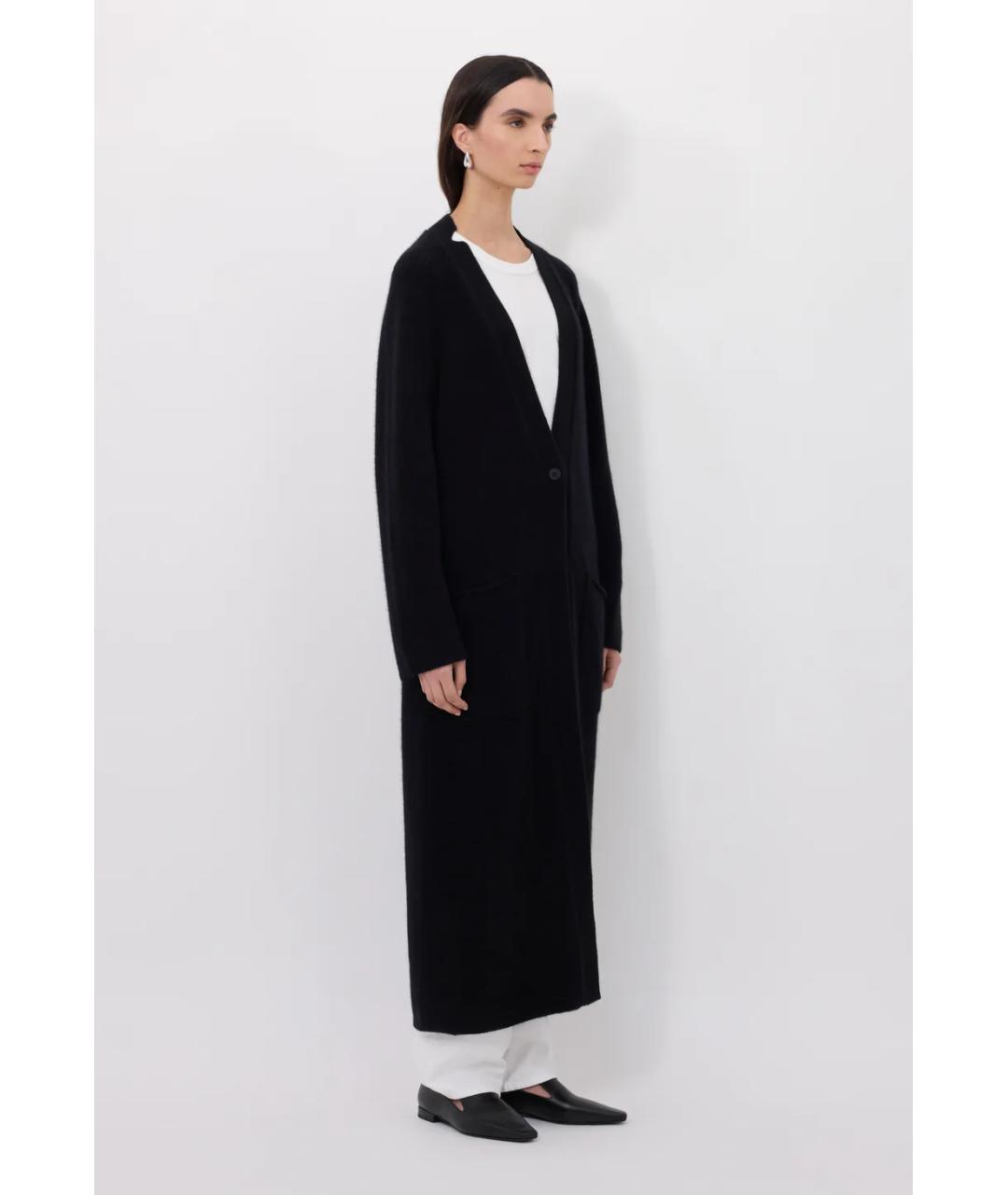 LOULOU STUDIO Черный шерстяной кардиган, фото 3