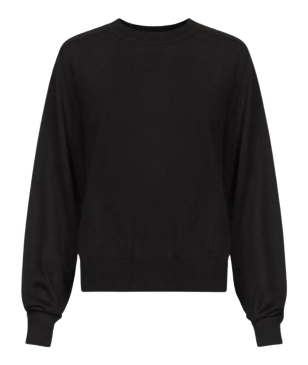 LOULOU STUDIO Черный кашемировый джемпер / свитер, фото 1