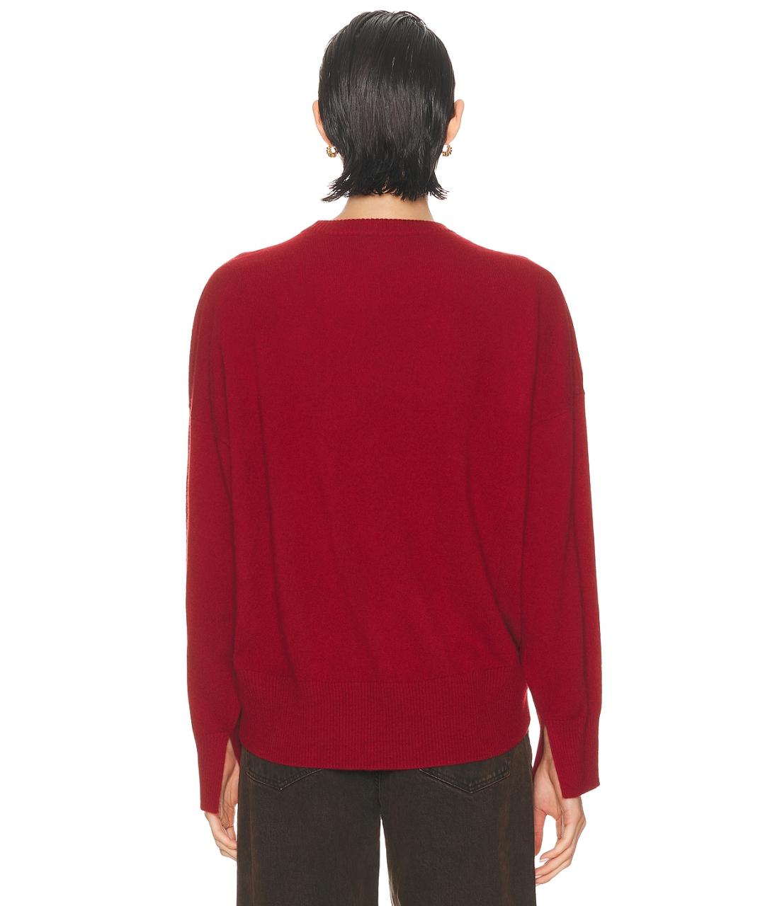 LOULOU DE SAISON Красный кашемировый джемпер / свитер, фото 4