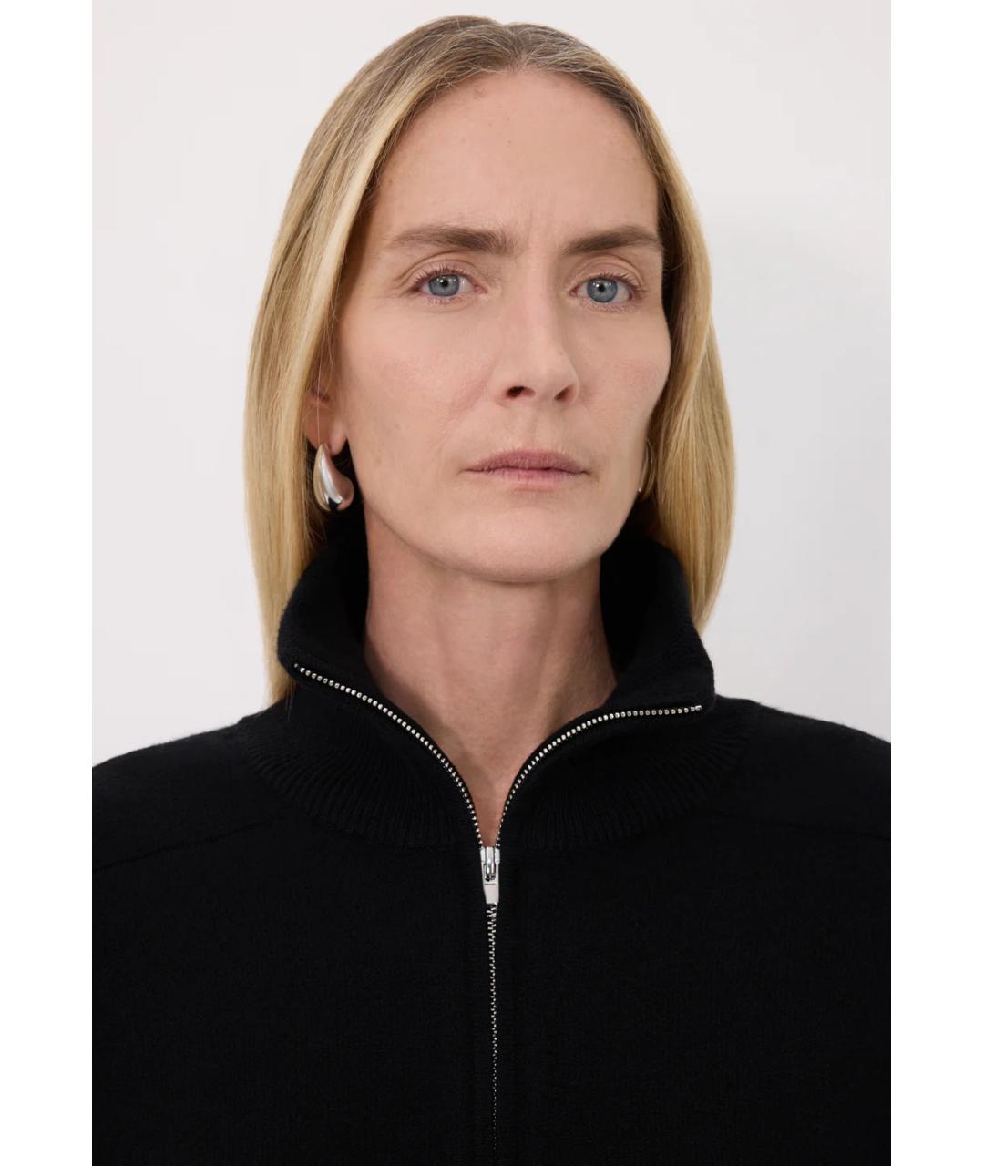 LOULOU DE SAISON Черный кашемировый джемпер / свитер, фото 4