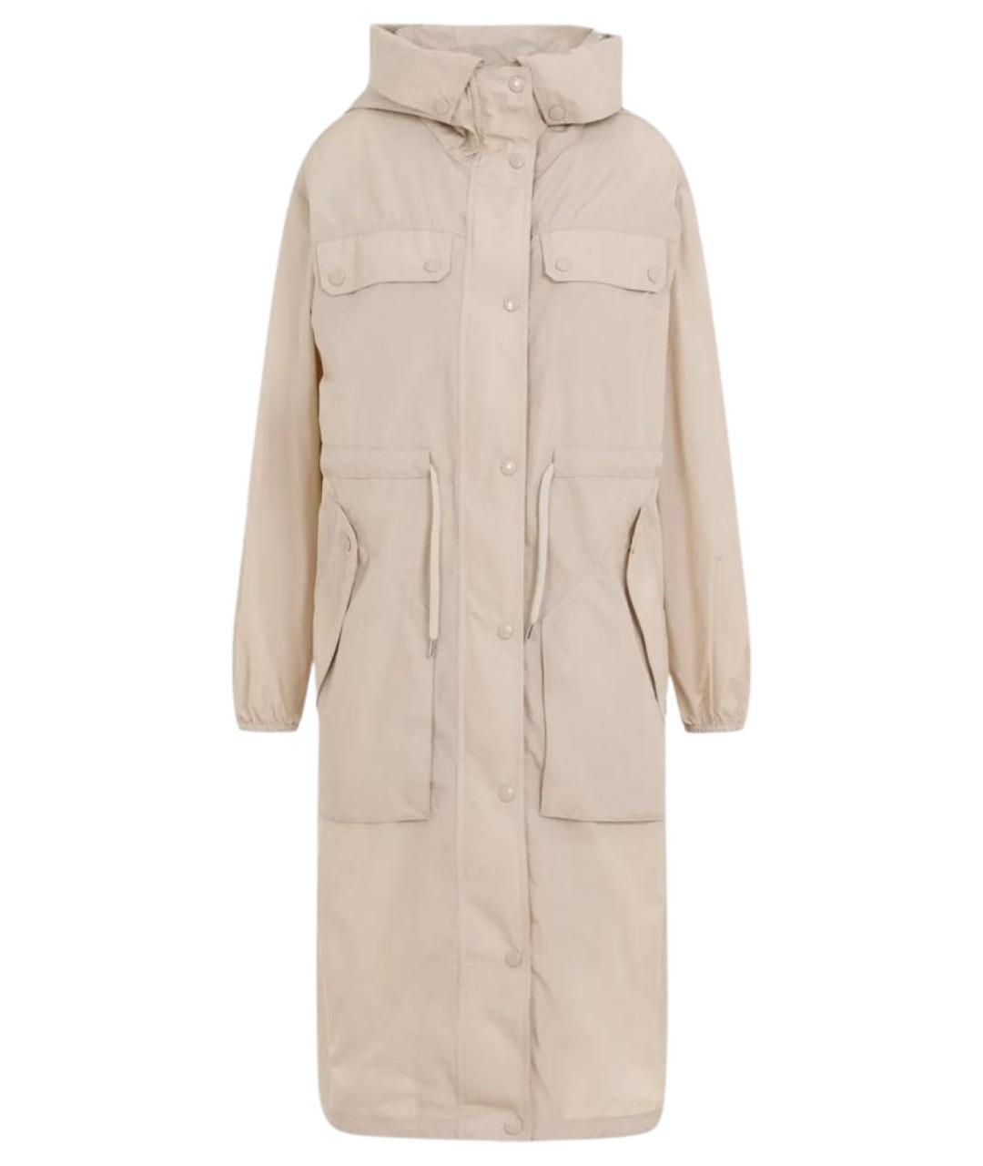 MONCLER Бежевая хлопковая парка, фото 1