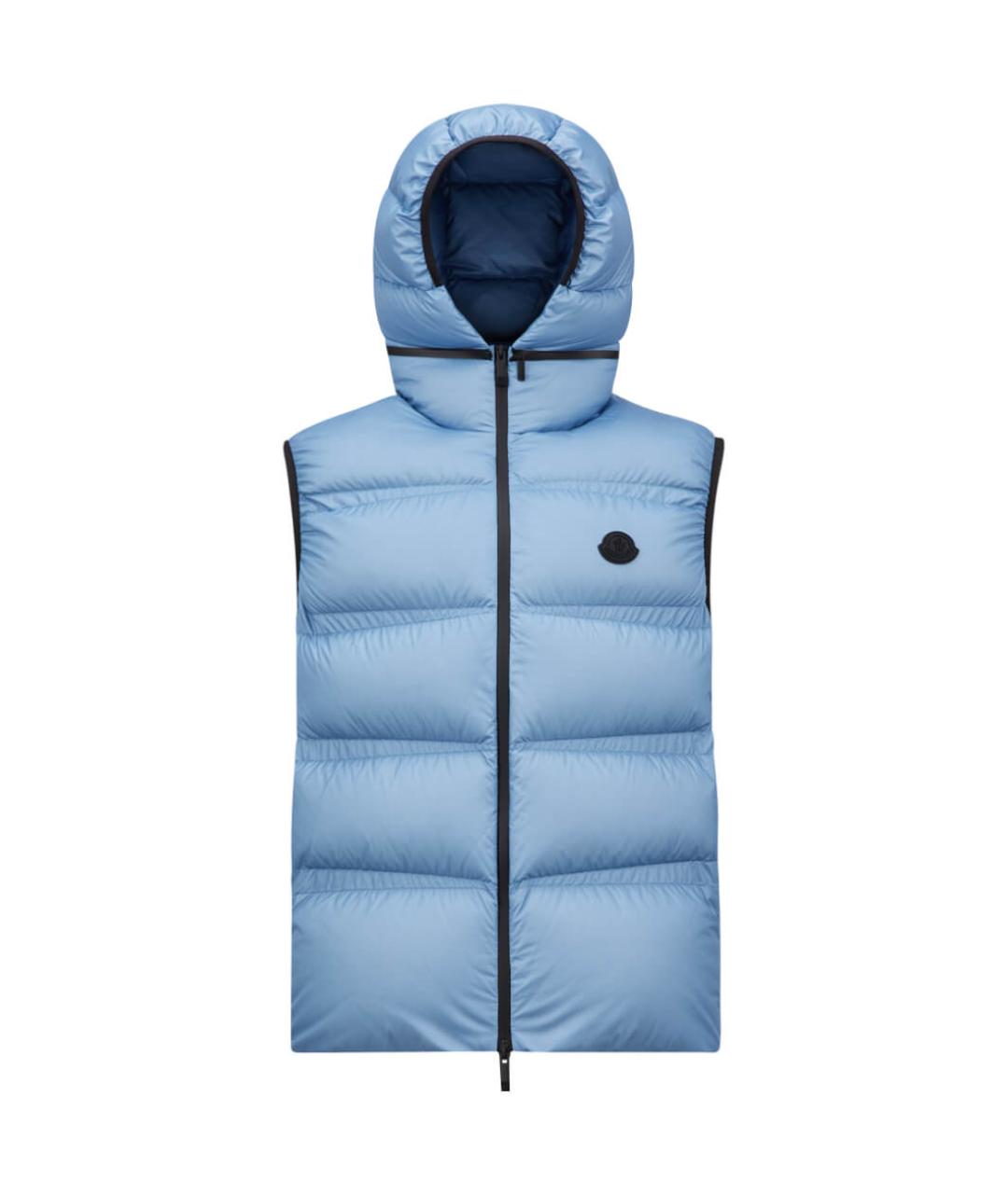 MONCLER Голубой жилет, фото 1