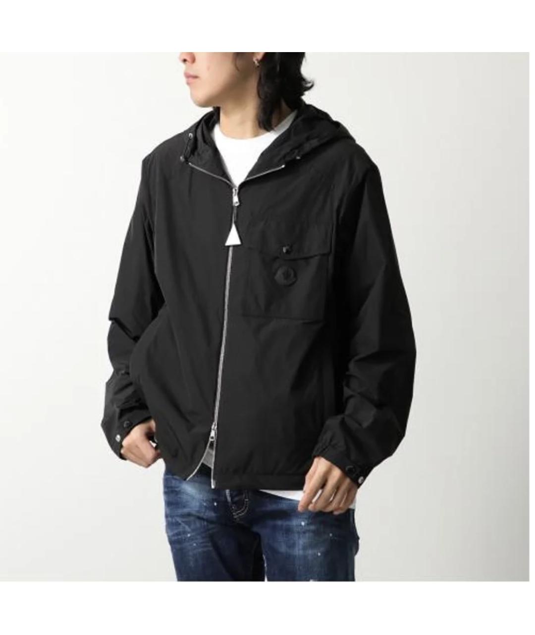 MONCLER Черная полиамидовая куртка, фото 2