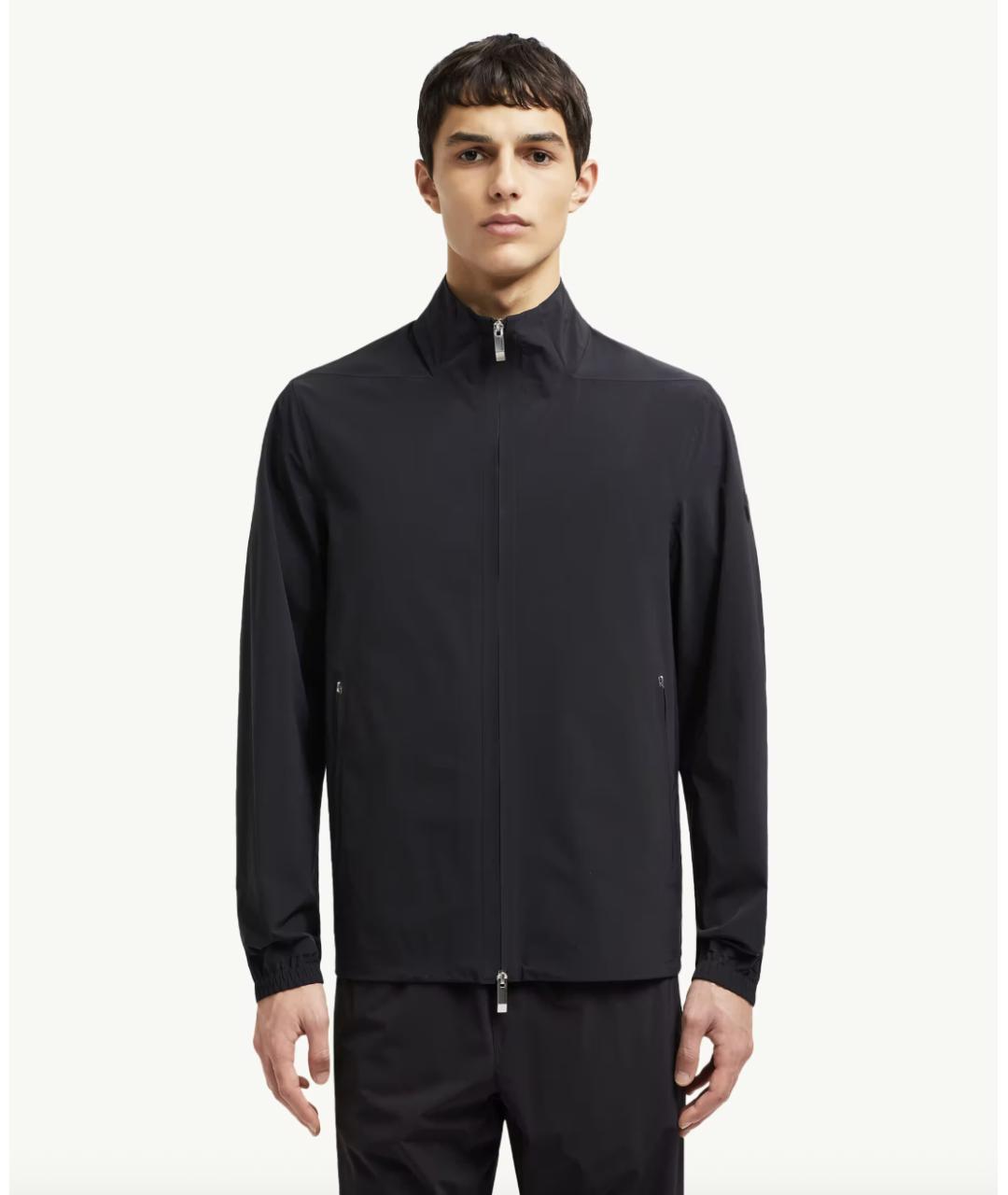 MONCLER Черная полиамидовая куртка, фото 2