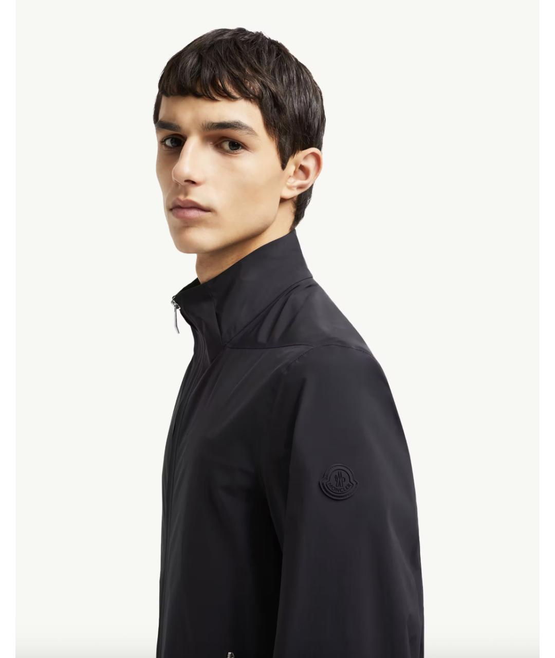 MONCLER Черная полиамидовая куртка, фото 3