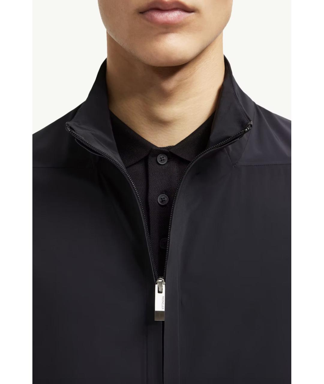 MONCLER Черная полиамидовая куртка, фото 4