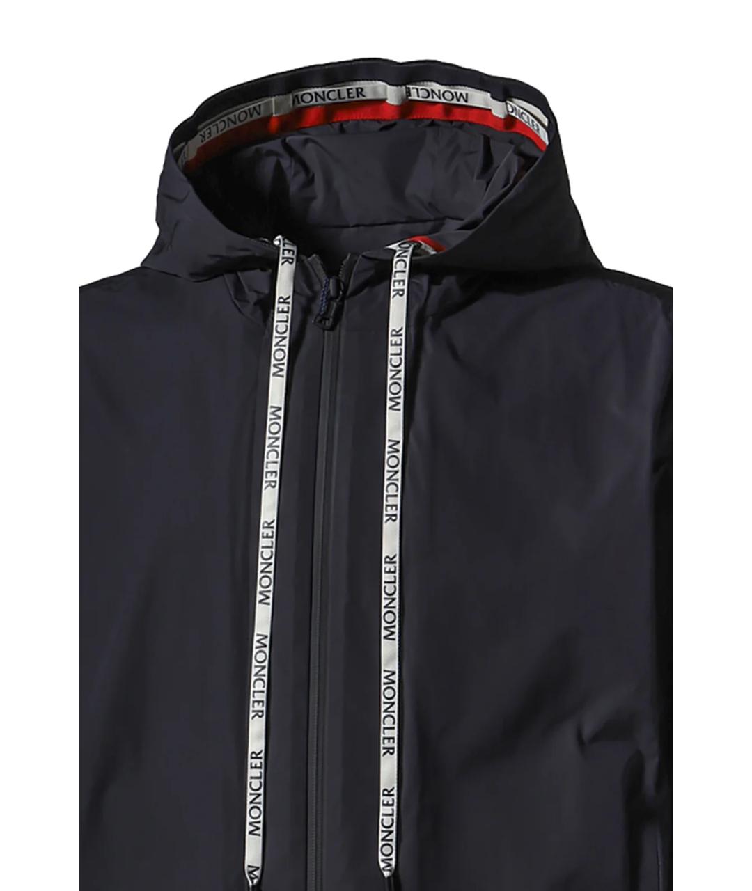 MONCLER Черная полиамидовая куртка, фото 3