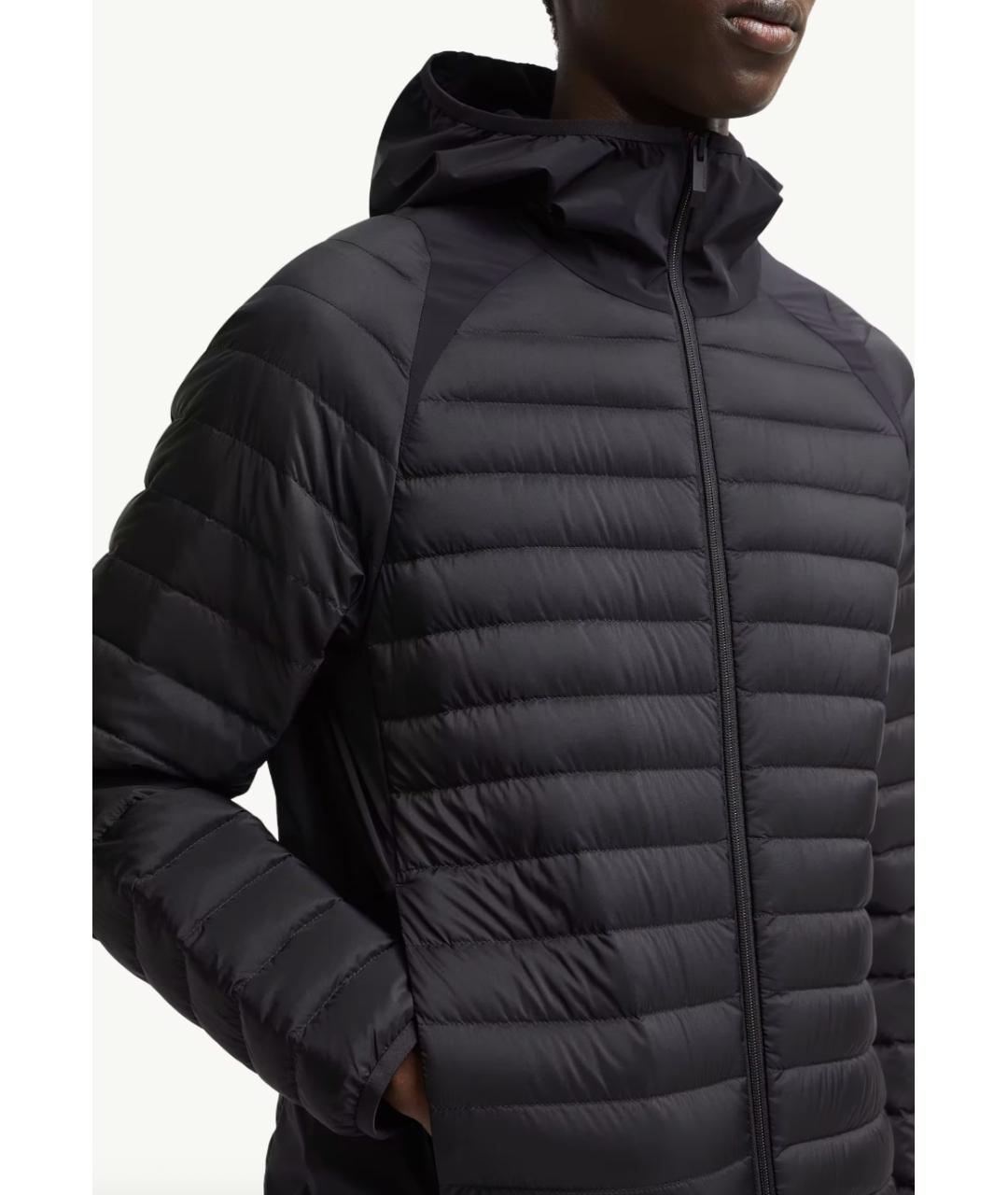 MONCLER Черная полиэстеровая куртка, фото 5