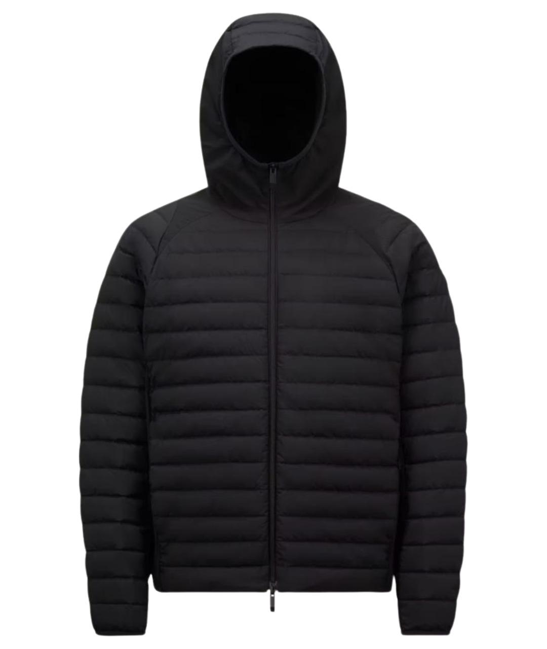 MONCLER Черная полиэстеровая куртка, фото 1