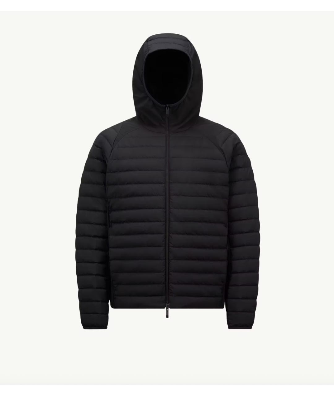 MONCLER Черная полиэстеровая куртка, фото 6