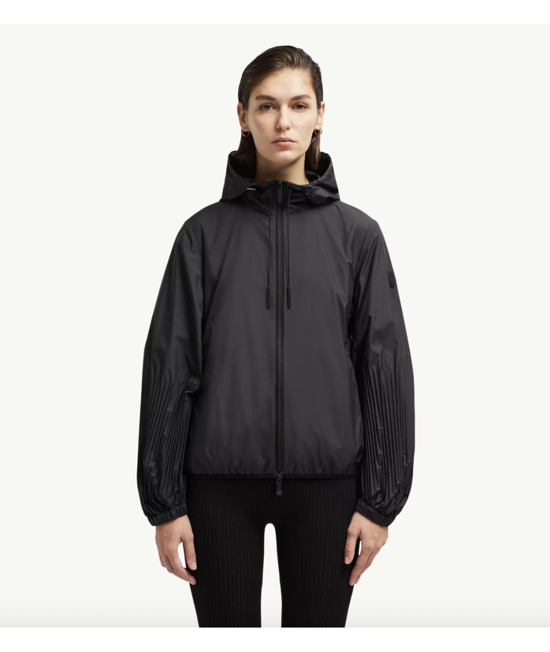 MONCLER Черная полиамидовая куртка, фото 2