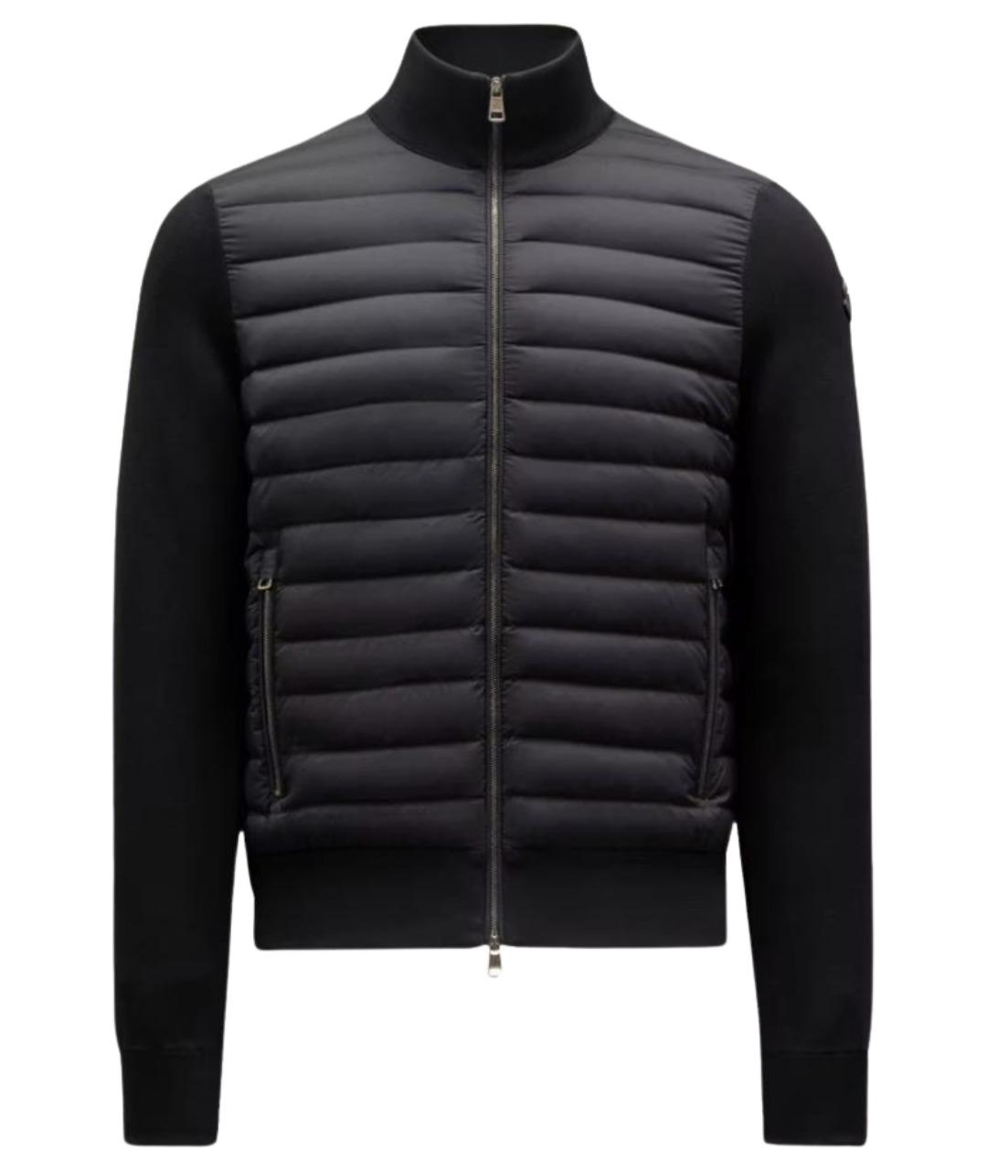 MONCLER Черный полиамидовый кардиган, фото 1