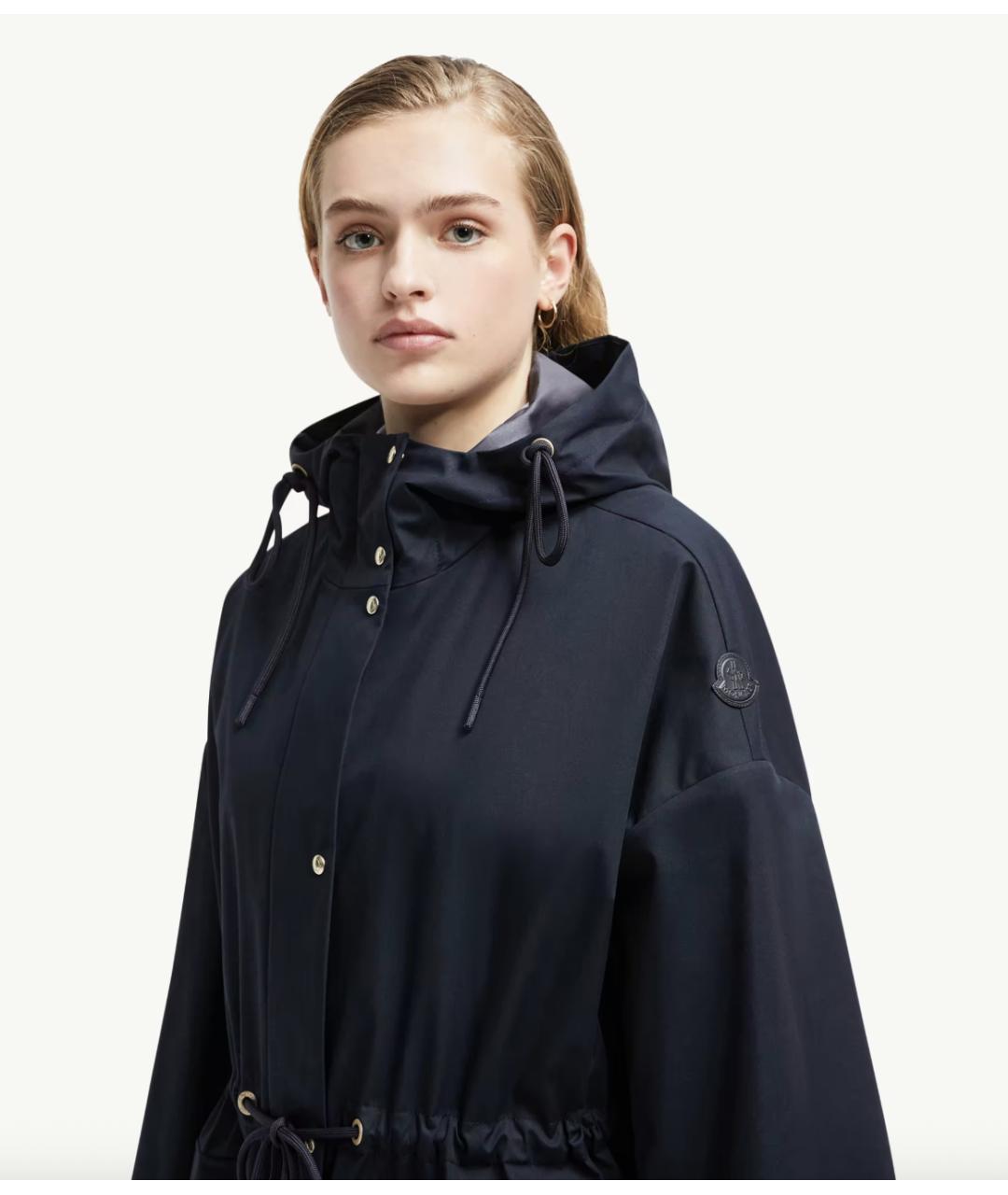 MONCLER Темно-синяя хлопковая парка, фото 2