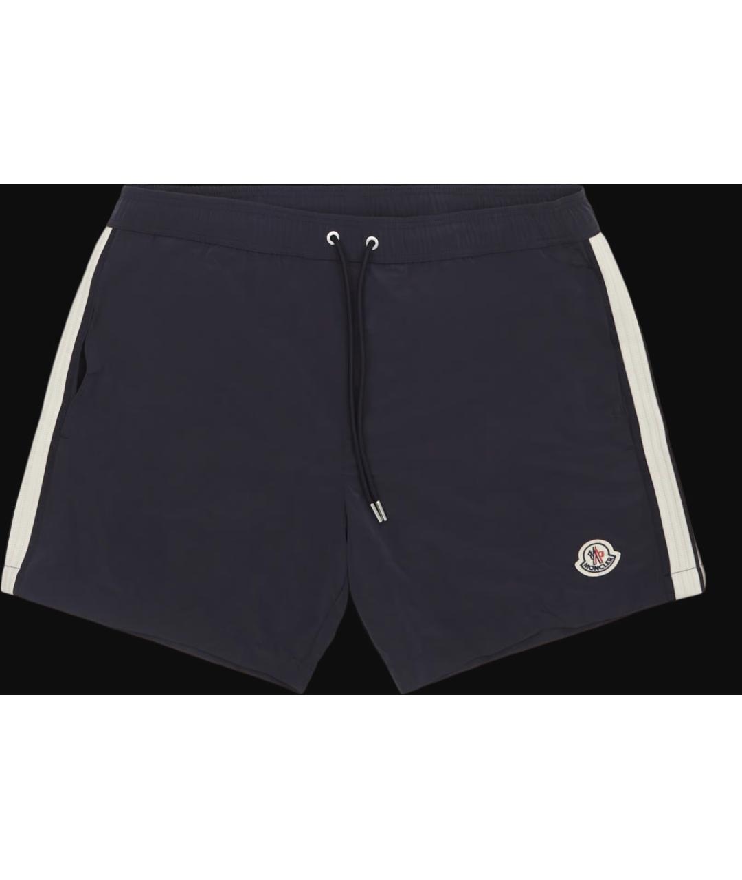 MONCLER Темно-синие полиэстеровые плавки, фото 5
