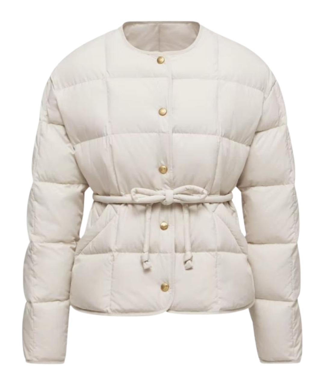 MONCLER Белая полиамидовая куртка, фото 1