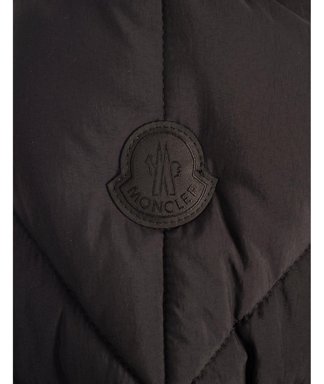 MONCLER Черная полиэстеровая куртка, фото 2