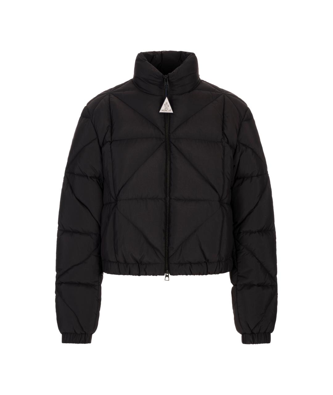 MONCLER Черная полиэстеровая куртка, фото 1