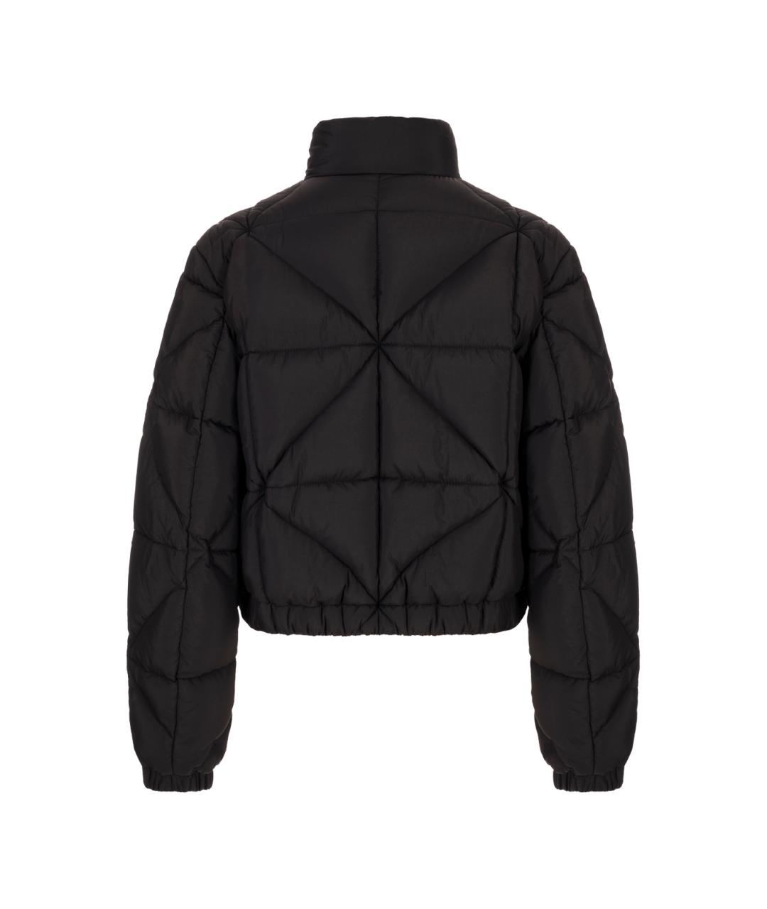 MONCLER Черная полиэстеровая куртка, фото 3
