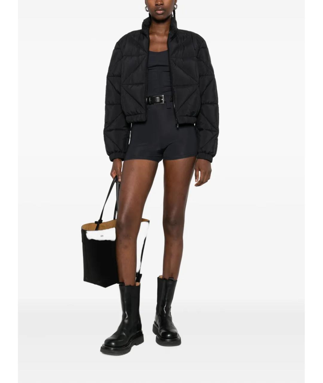MONCLER Черная полиамидовая куртка, фото 2