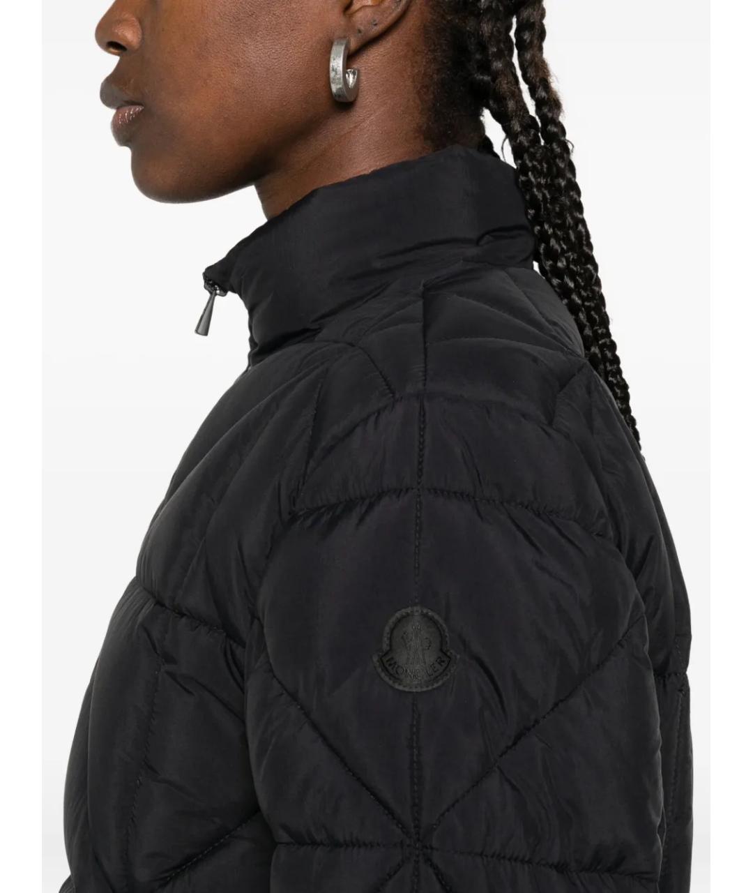 MONCLER Черная полиамидовая куртка, фото 5