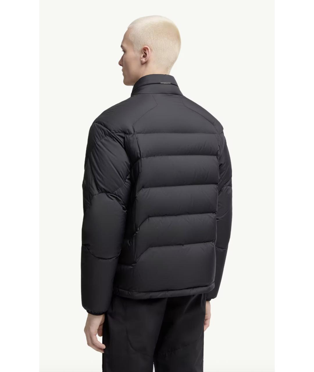 MONCLER Черный полиэстеровый пуховик, фото 5