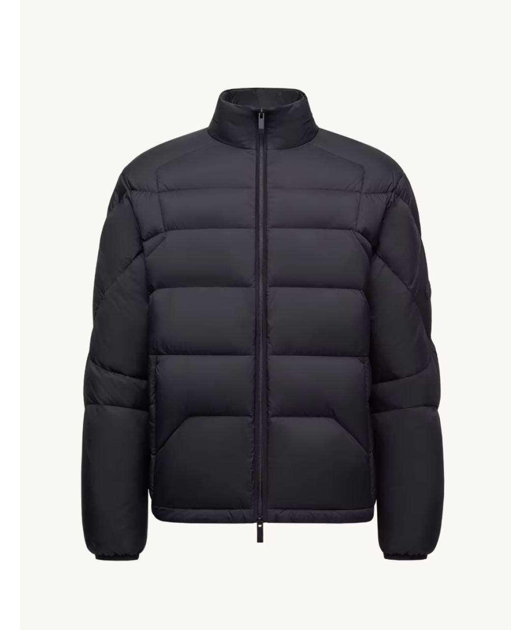 MONCLER Черный полиэстеровый пуховик, фото 6
