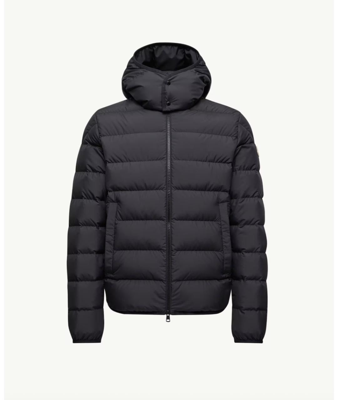 MONCLER Черная полиэстеровая куртка, фото 5