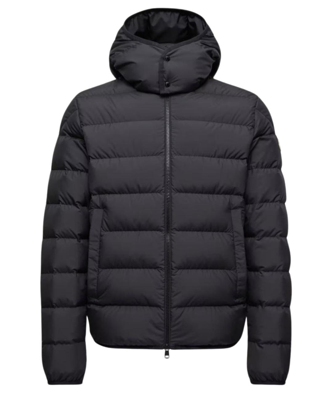 MONCLER Черная полиэстеровая куртка, фото 1