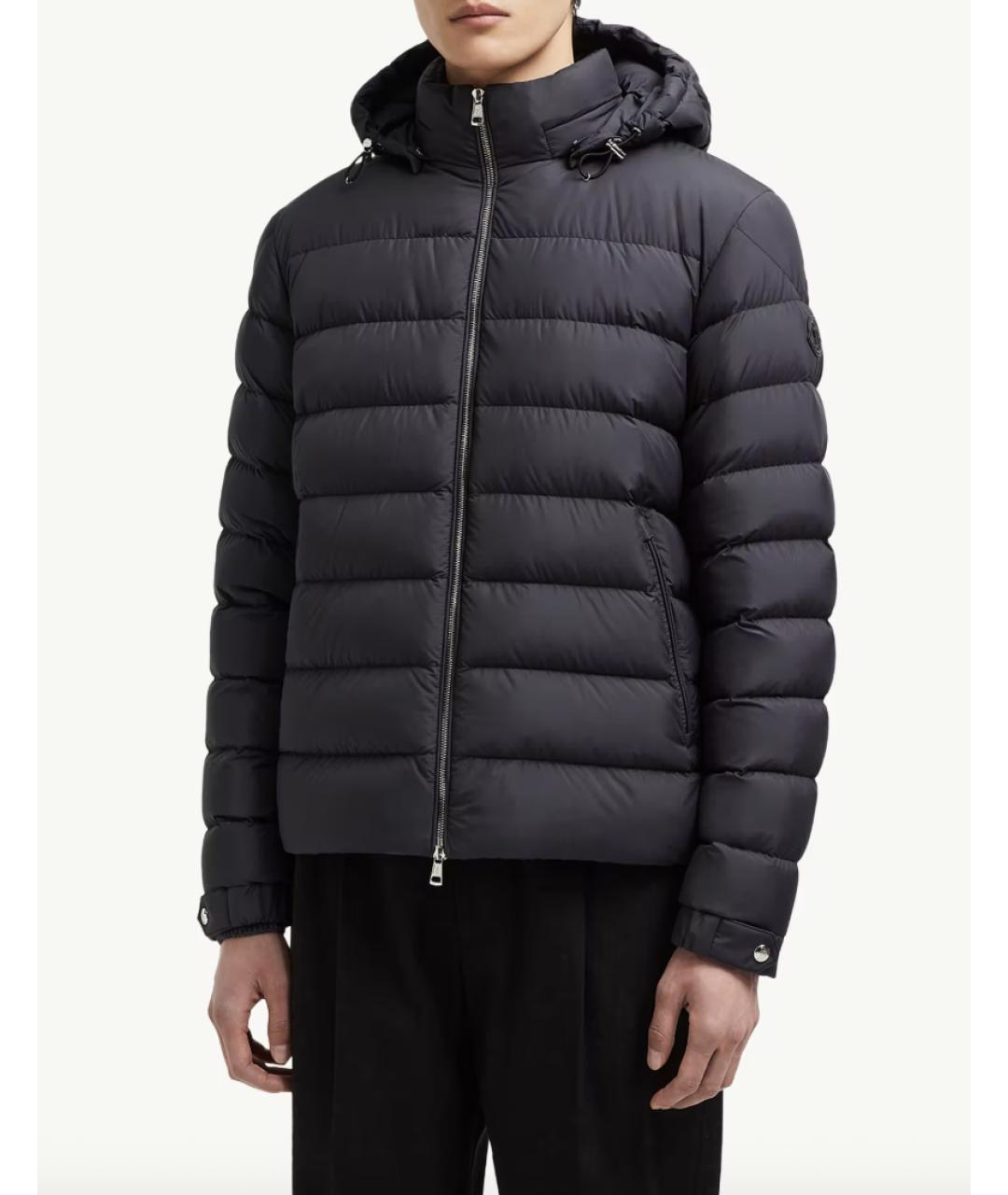 MONCLER Черная полиэстеровая куртка, фото 3