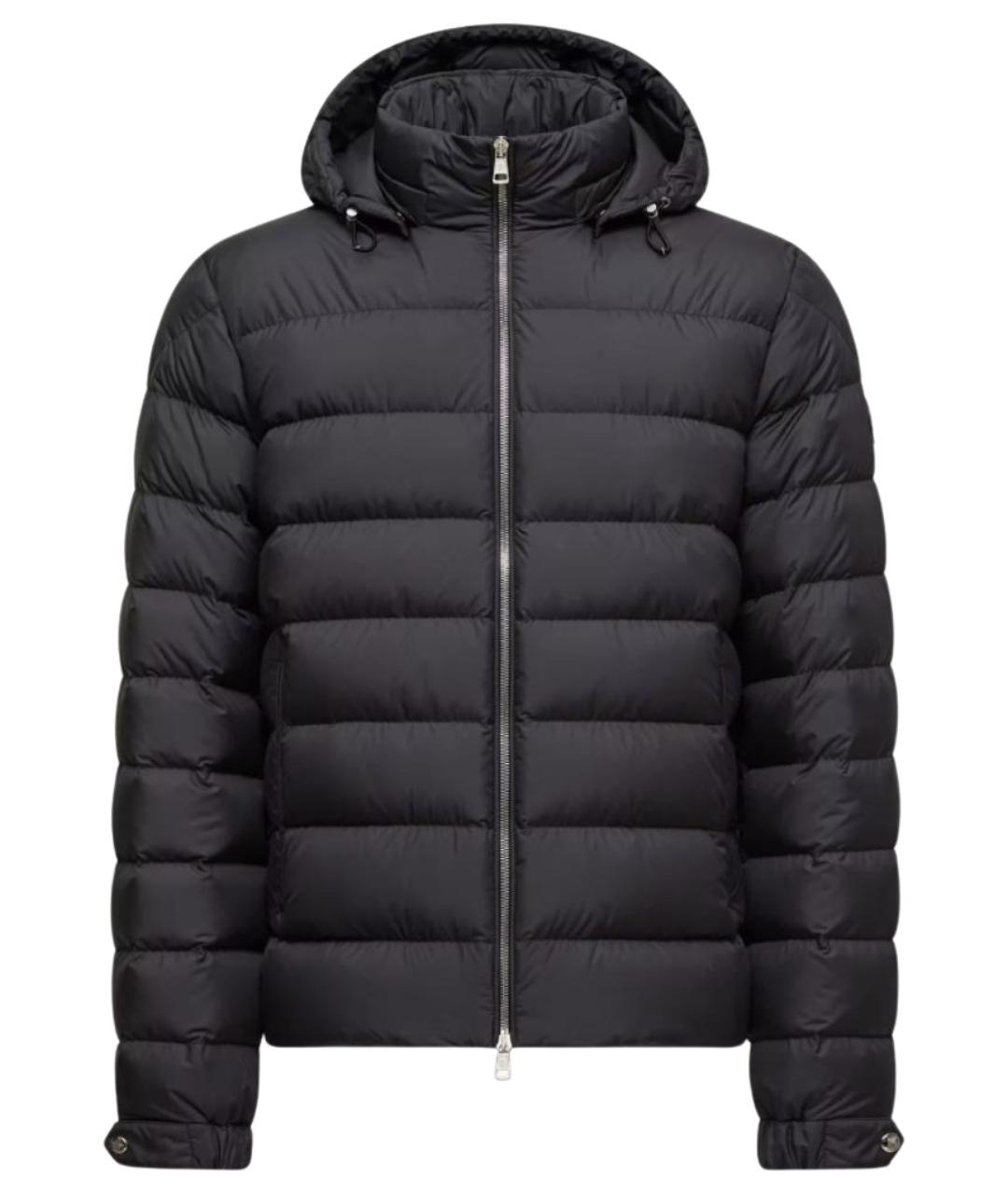 MONCLER Черная полиэстеровая куртка, фото 1