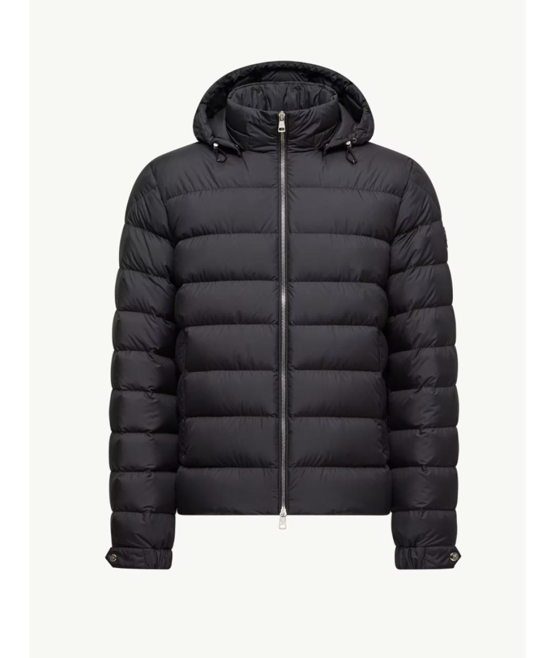 MONCLER Черная полиэстеровая куртка, фото 5