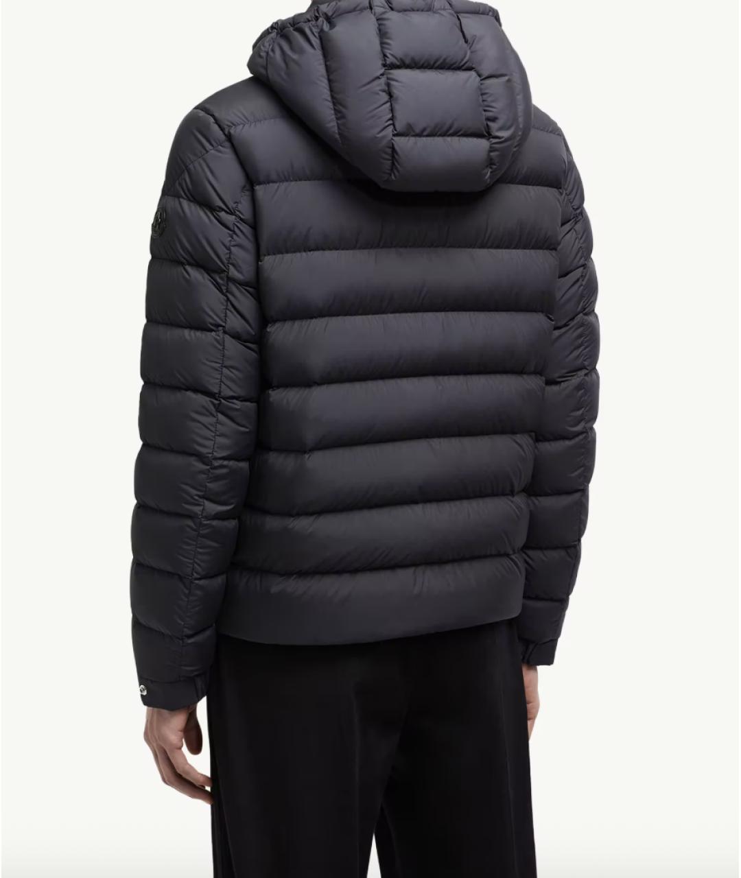 MONCLER Черная полиэстеровая куртка, фото 4