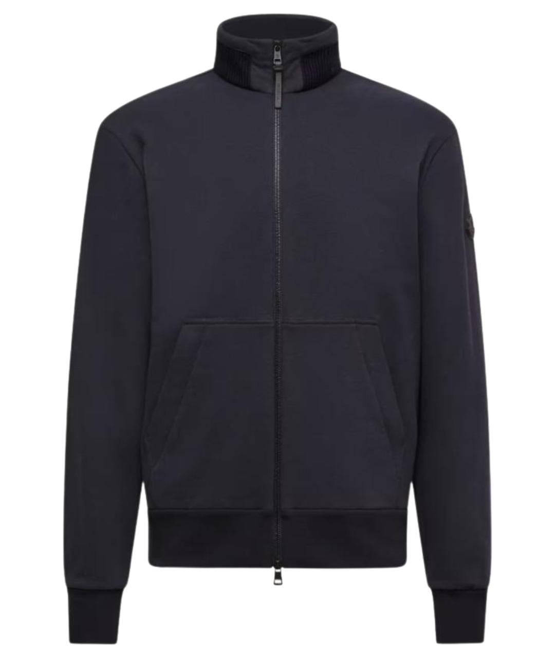 MONCLER Темно-синий хлопковый кардиган, фото 1