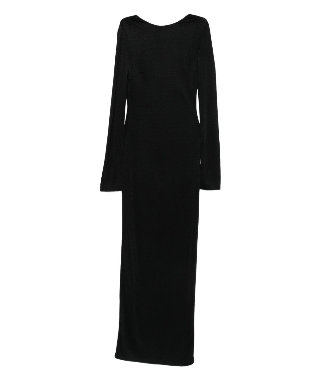 SAINT LAURENT Черное вискозное платье, фото 1