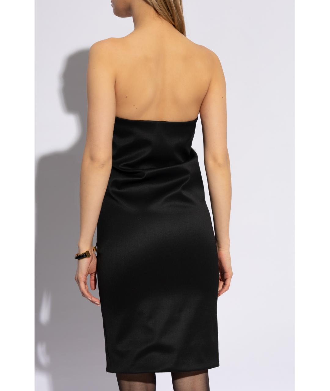 SAINT LAURENT Черное коктейльное платье, фото 3