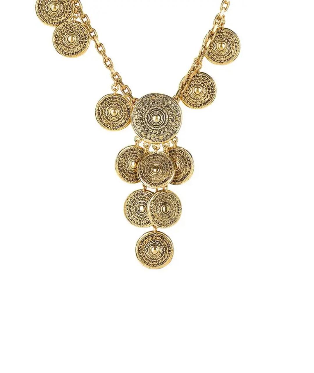 SAINT LAURENT Золотое металлическое колье, фото 2