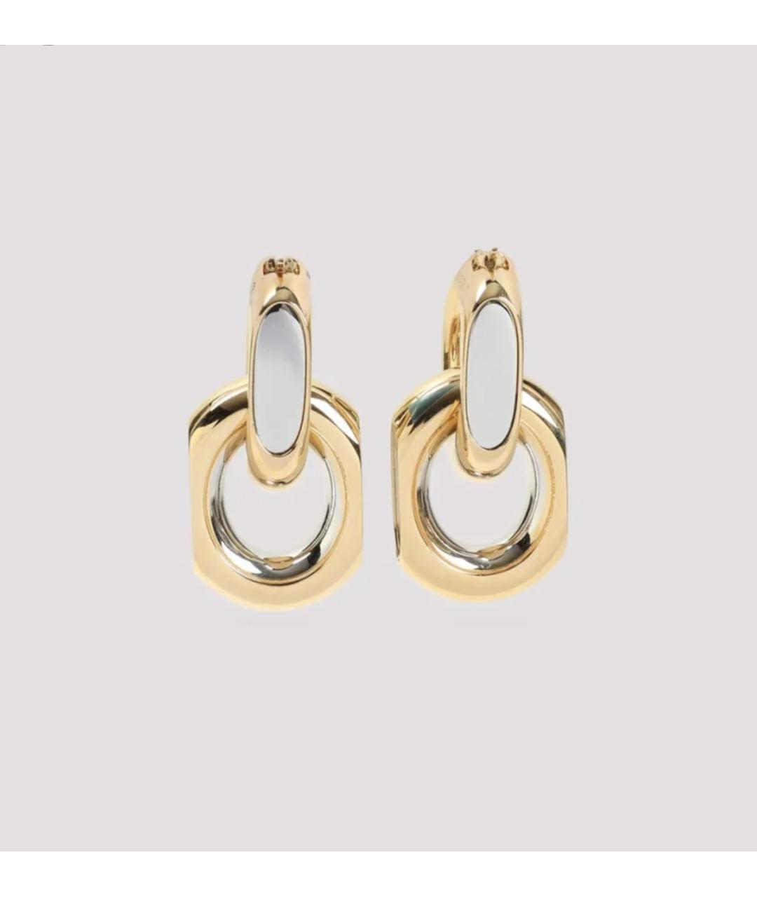 SAINT LAURENT Золотые латунные серьги, фото 2