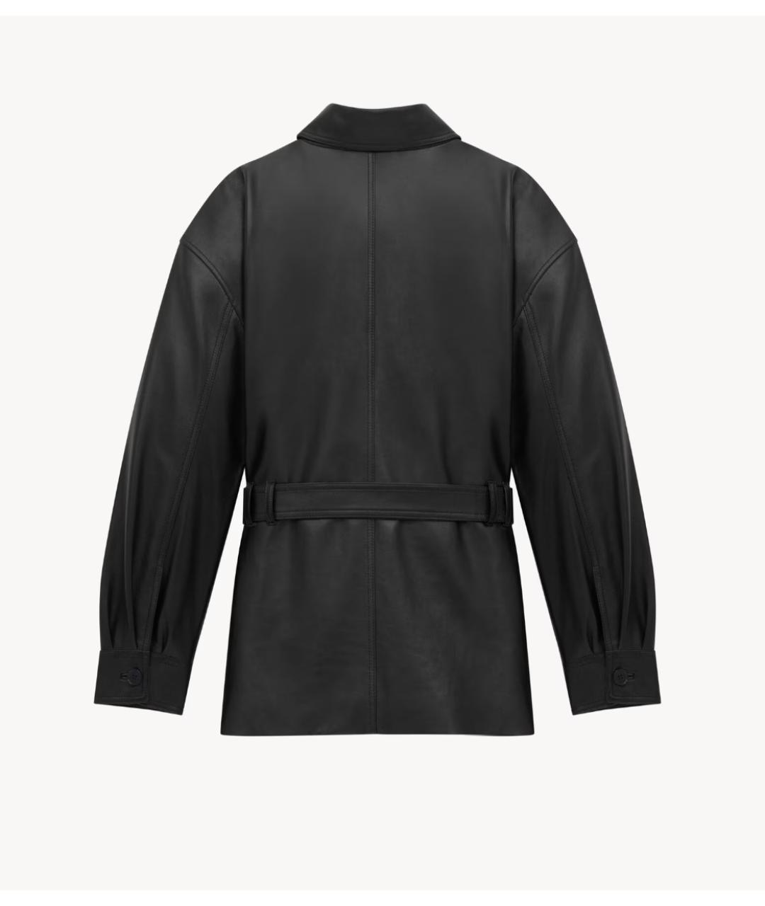 SAINT LAURENT Черная кожаная куртка, фото 2
