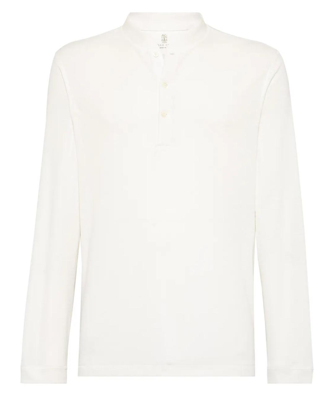 BRUNELLO CUCINELLI Белый хлопковый джемпер / свитер, фото 1