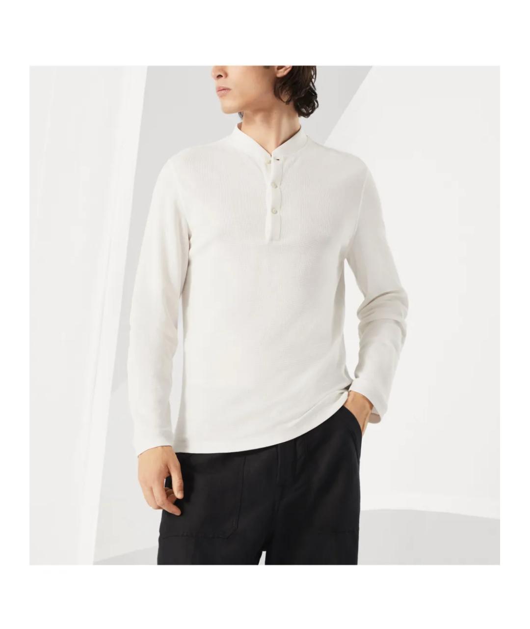 BRUNELLO CUCINELLI Белый хлопковый джемпер / свитер, фото 2