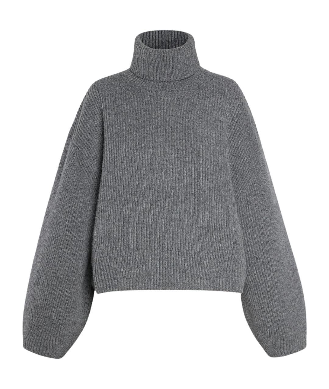 TOTEME Серый шерстяной джемпер / свитер, фото 1