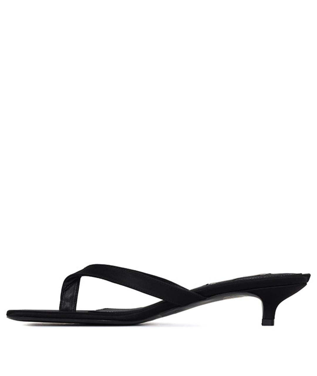 TOTEME Черные шлепанцы, фото 3