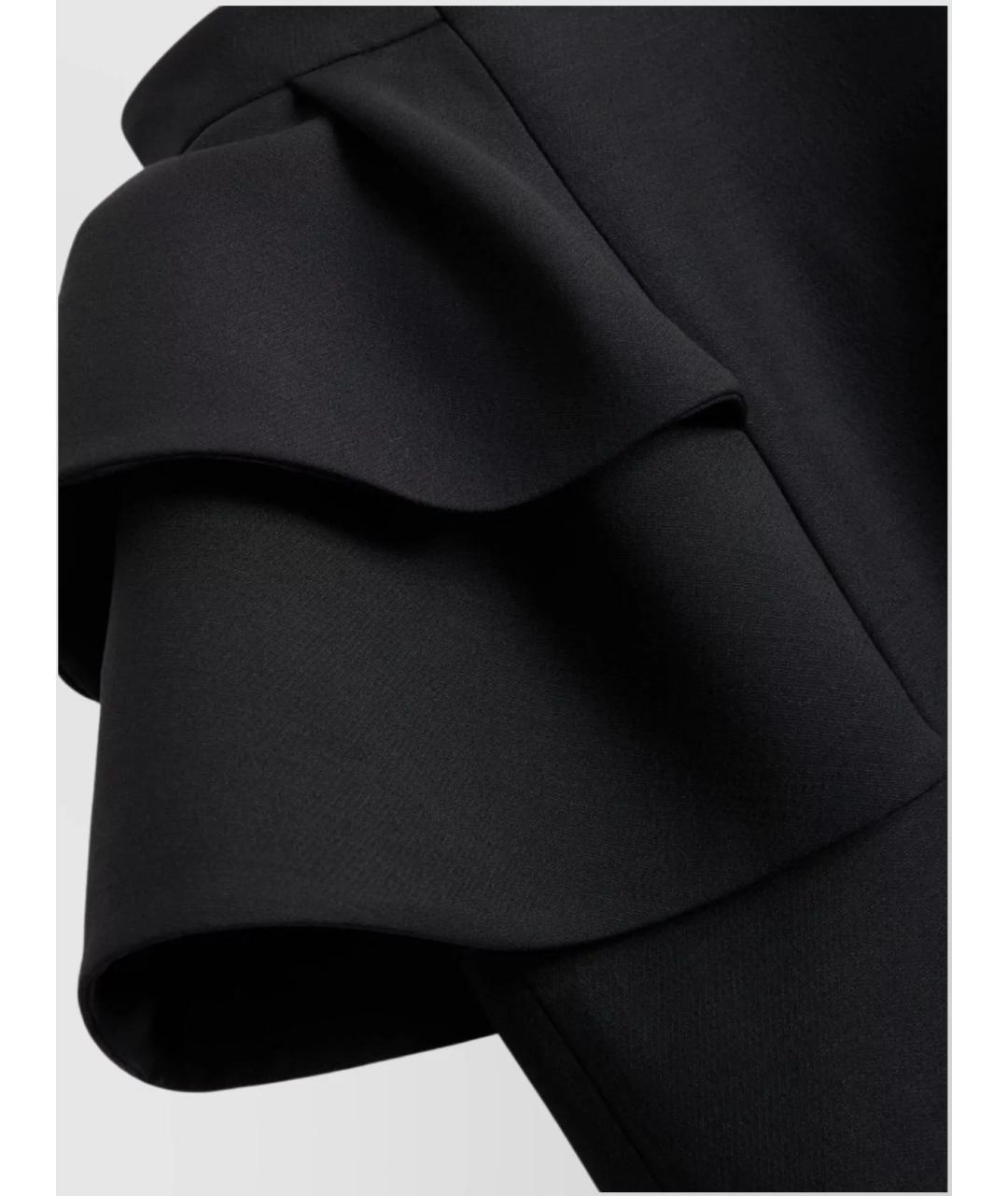 VALENTINO Черная шерстяная юбка миди, фото 4