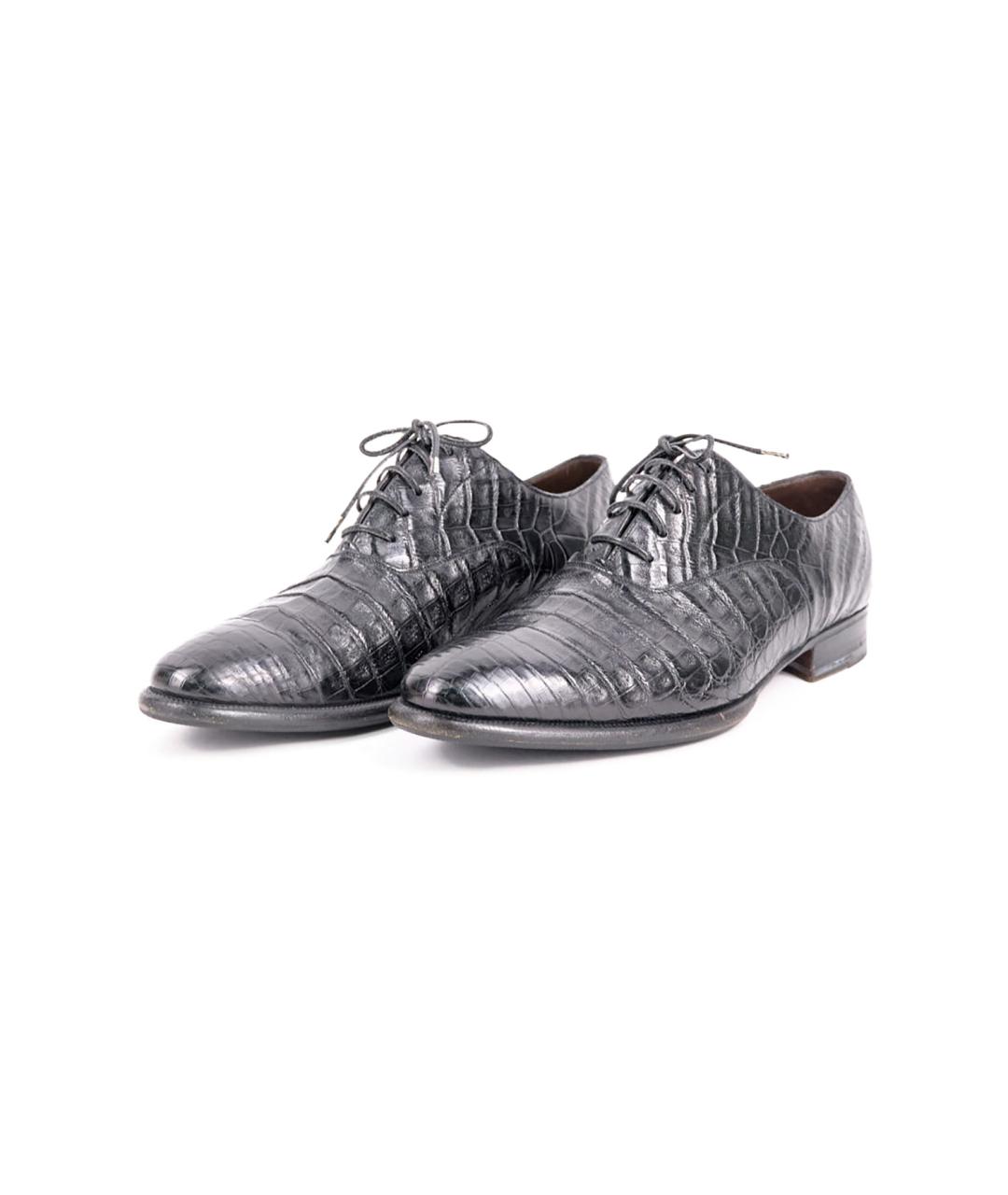 BRIONI Черные туфли из экзотической кожи, фото 2