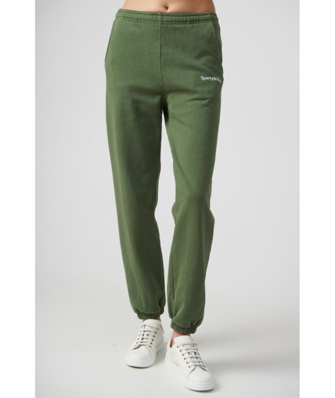 SPORTY AND RICH Хаки хлопковый спортивные костюмы, фото 8