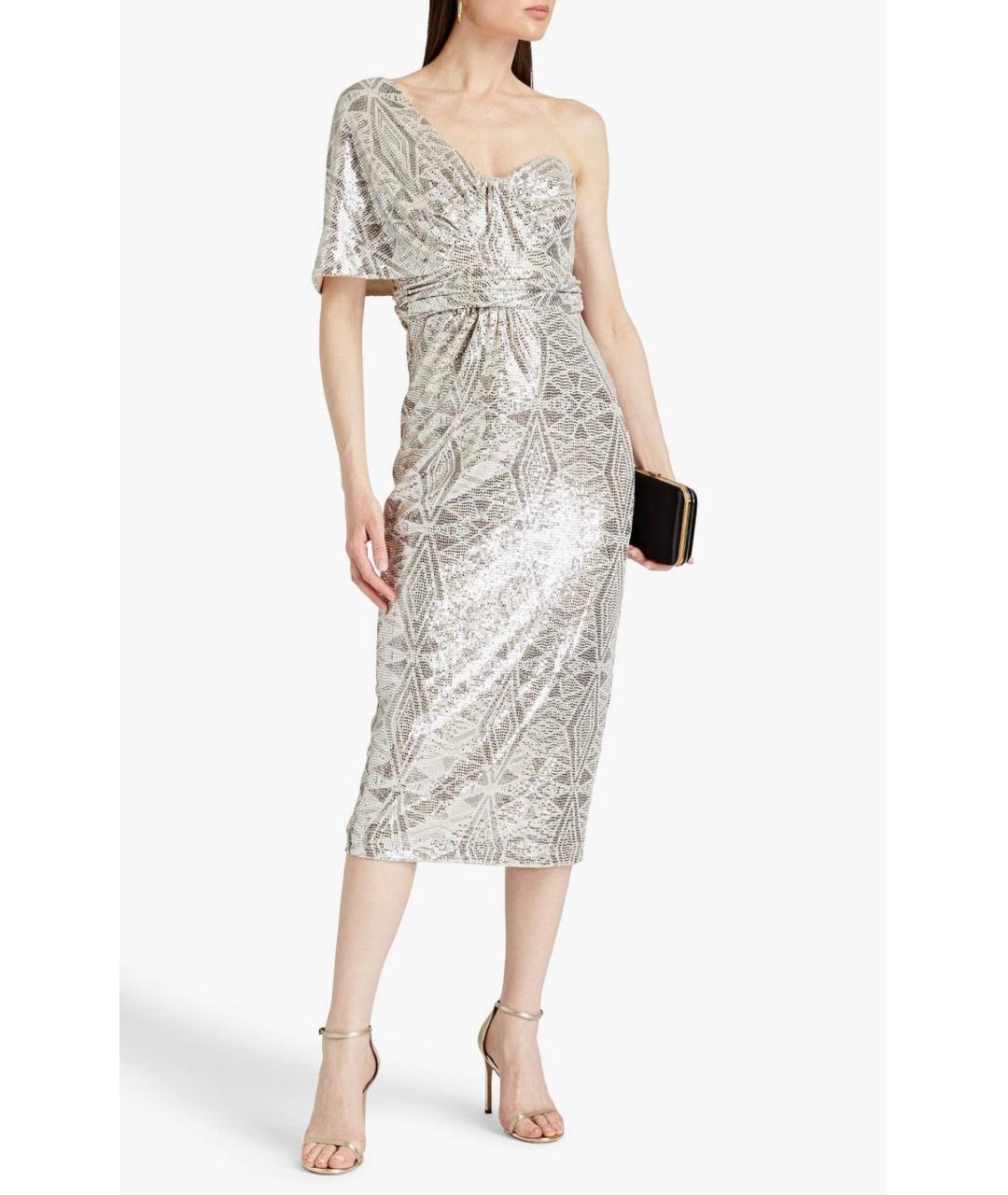 BADGLEY MISCHKA Бежевое коктейльное платье, фото 2